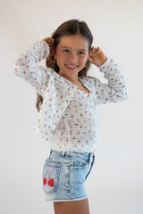 fbz Denim Cherry Shorts