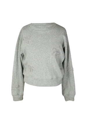 fbz Bow Sweatshirt, MIsty Grey