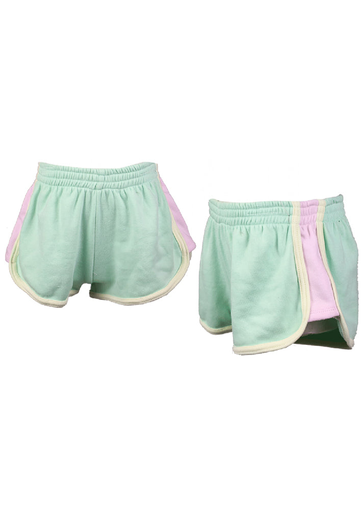 fbz Pistachio & Light Pink Athletic Short