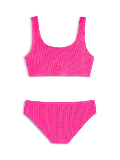 Limeapple Fay Crinkle Tankini Two Piece Swimsuit