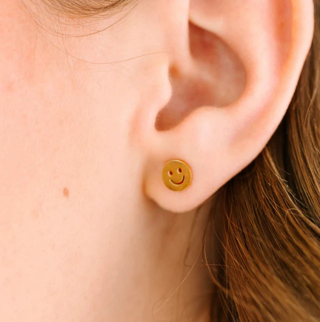 pierced Classic Smiley Face