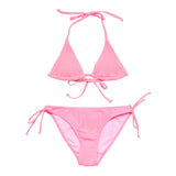Snapper Rock Pink Shirred Triangle Bikini