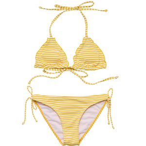 Snapper Rock Sunshine Stripe Teen Triangle Bikini