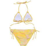 Snapper Rock Sunshine Stripe Teen Triangle Bikini