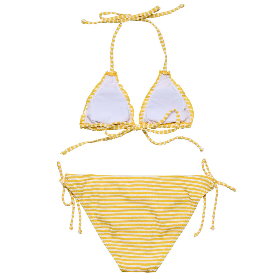 Snapper Rock Sunshine Stripe Teen Triangle Bikini