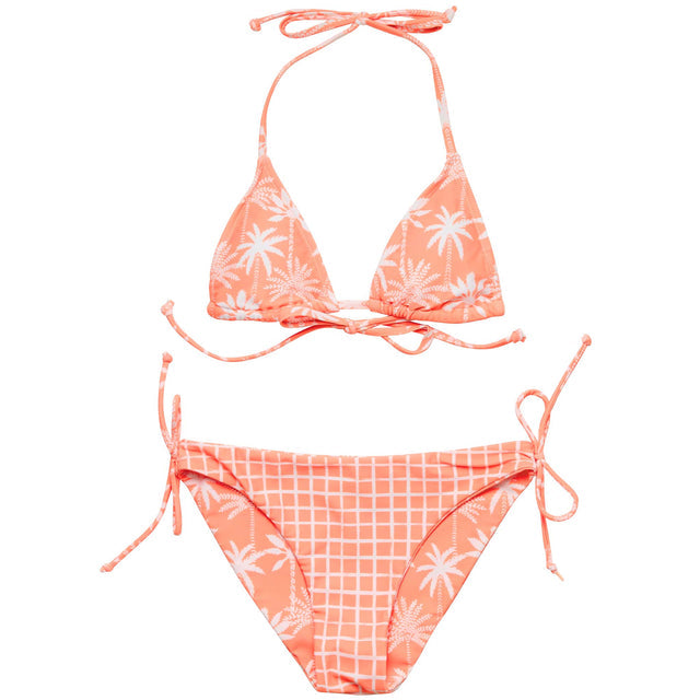 Snapper Rock Cali Palms Teen Recycled Triangle Bikini
