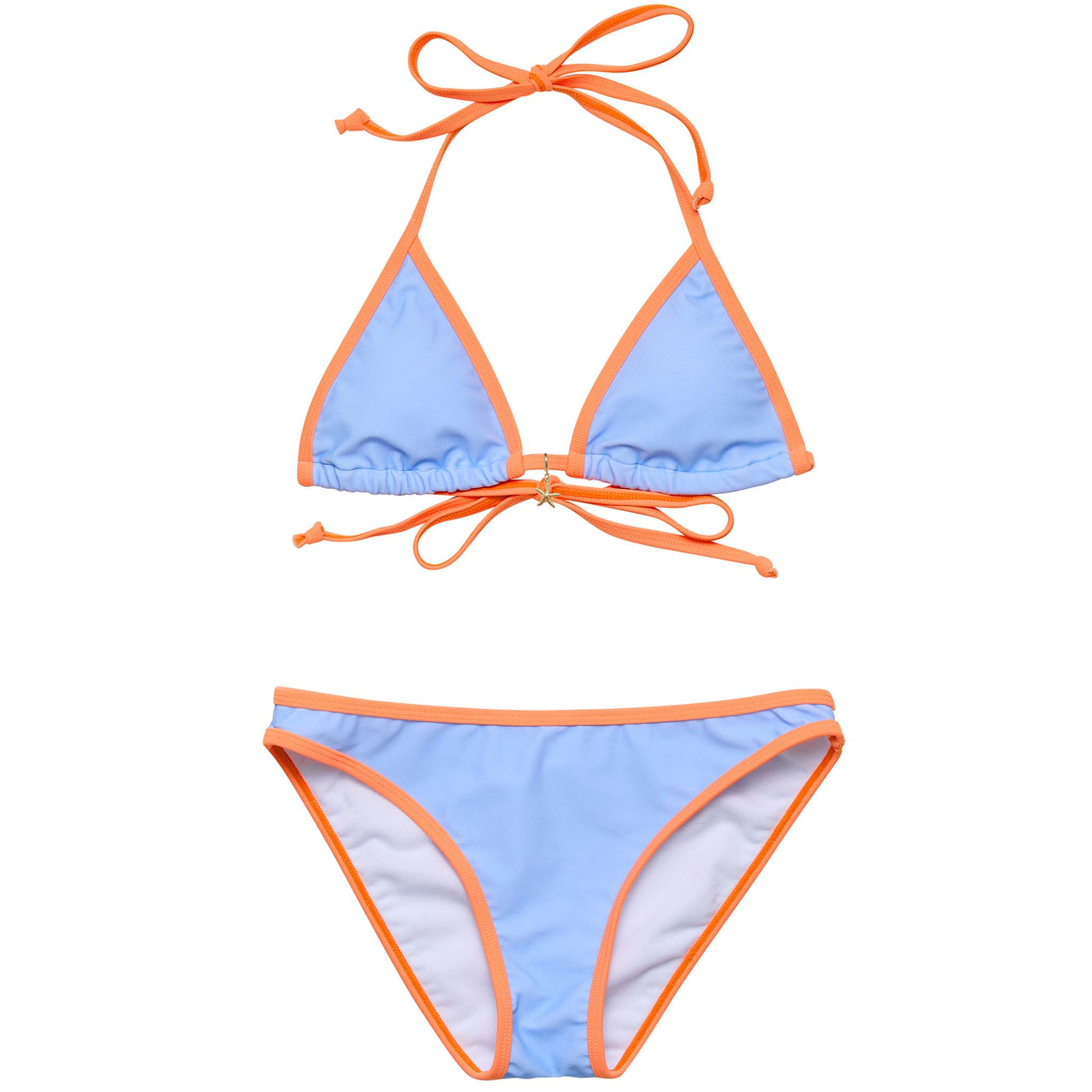 Snapper Rock Sea Sorbet Teen Triangle Bikini with Charm