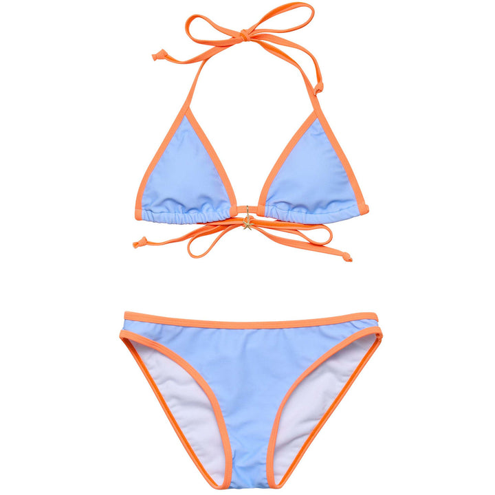 Snapper Rock Sea Sorbet Teen Triangle Bikini with Charm