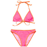 Snapper Rock Sunset Sorbet Teen Triangle Bikini with Charm