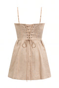 KatieJ Gianna Corset Back Dress, Champagne