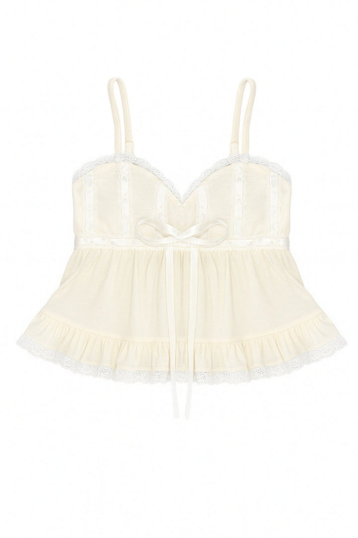 KatieJ Grae Top, Natural/White