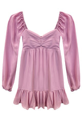 KatieJ Haven Dusty Mauve Longsleeve Dress