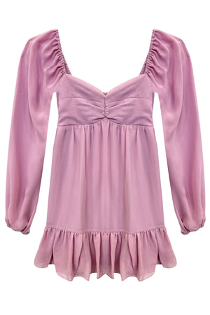KatieJ Haven Dusty Mauve Longsleeve Dress