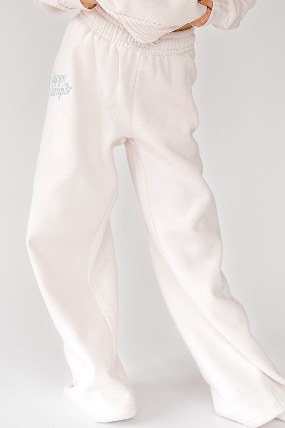 Happy Camp3r Pour Kindness Youth Sweatpants, Baby Pink