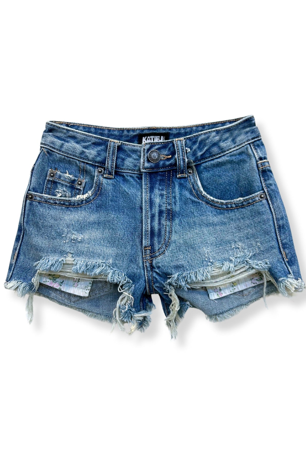 KatieJ Malibu Short with Toile Printed Pocket