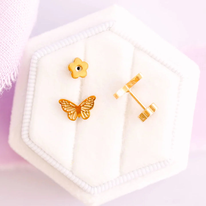 pierced Classic Butterflies Stud Earings