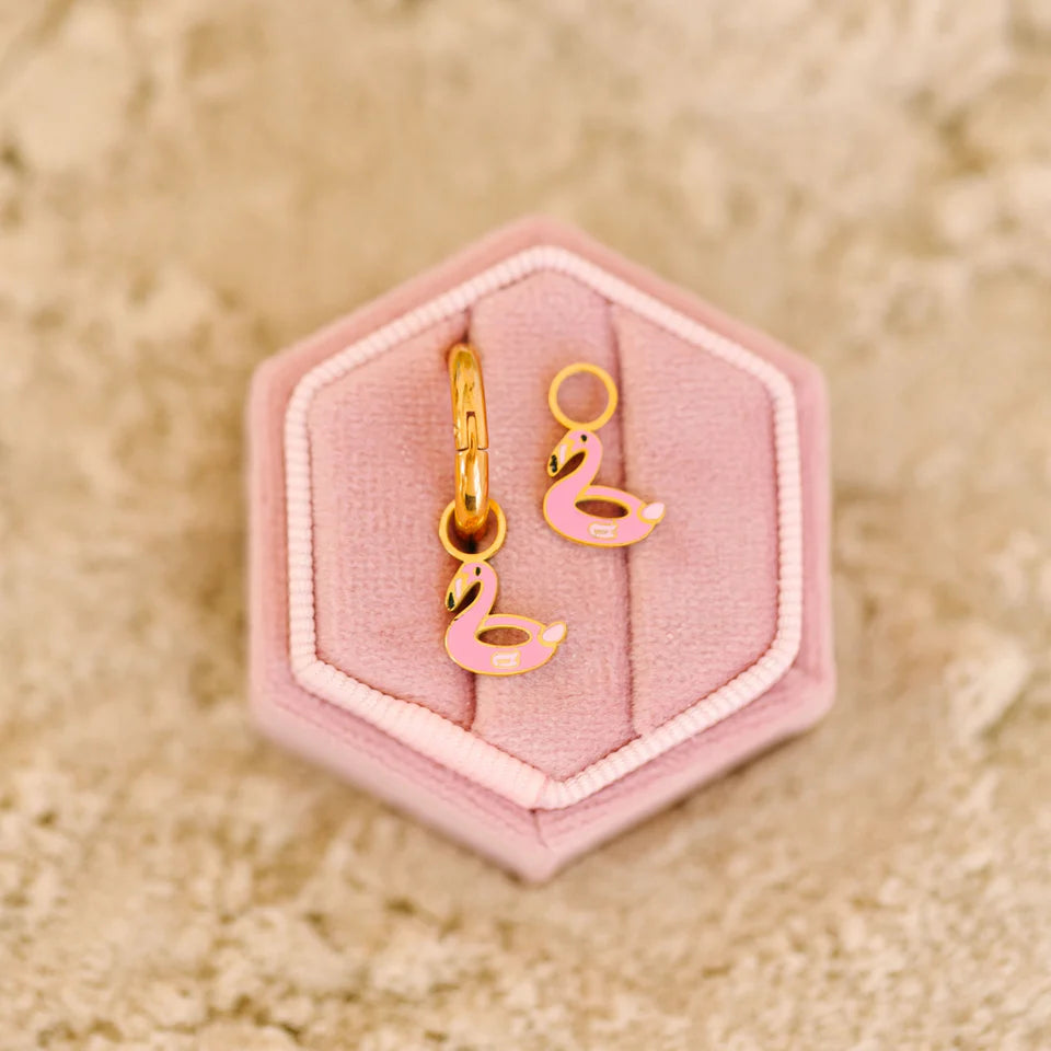 pierced Flamingo Floatie Charms