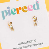 pierced Daisy Crawler Earings