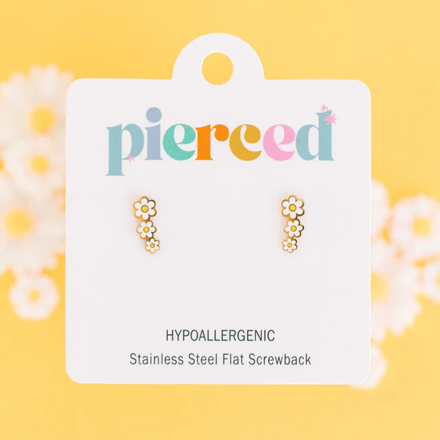 pierced Daisy Crawler Earings