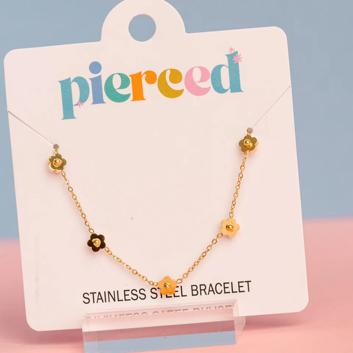 pierced Classic Flower Bracelet