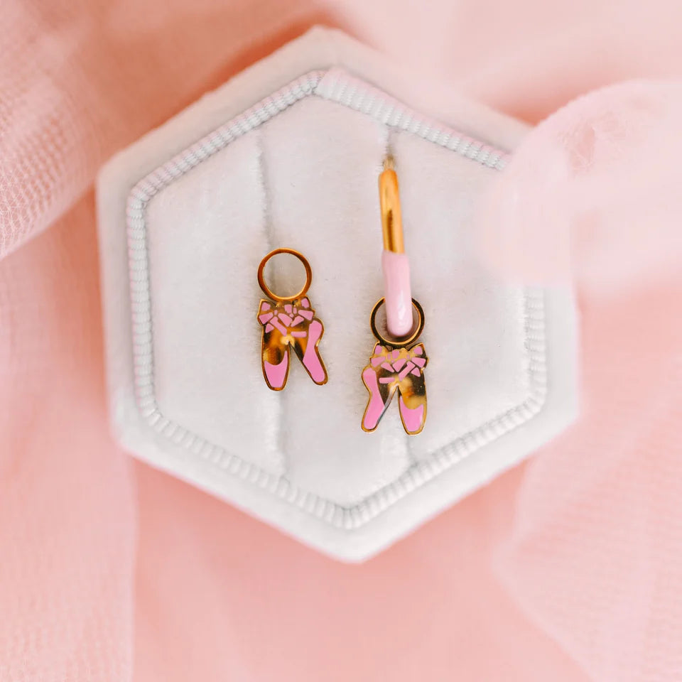 pierced Ballet Slipper Charms