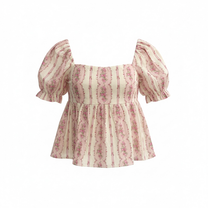 KatieJ Meena Puff Sleeve Top