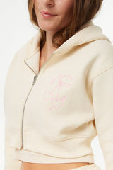 Theme NYC Mia Winter White French Terry Zip Up Hoodie, Ma Cherie
