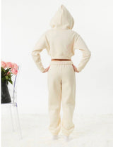 Theme NYC Mia Winter White French Terry Zip Up Hoodie, Ma Cherie
