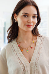 Canvas Style Avery Multi-Charm Collector Necklace Base, Shiny Gold