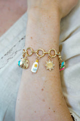 Canvas Style Juliette Charm Collector Bracelet Base, Shiny Gold