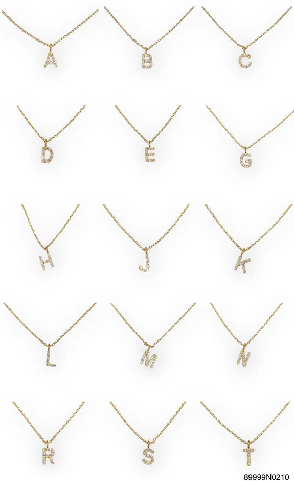 Theia Iniital Gold Necklace
