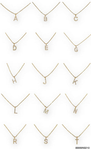 Theia Iniital Gold Necklace