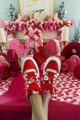 Canvas Style Studded Open Heart Charm, Shiny Gold