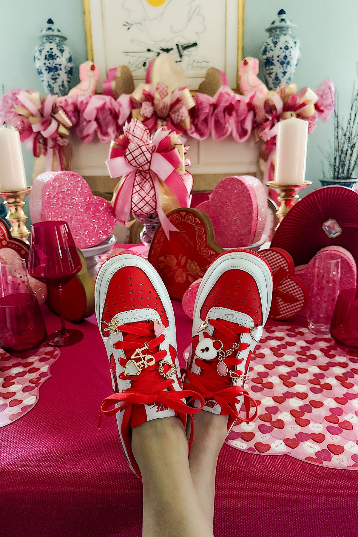 Canvas Style Studded Open Heart Charm, Shiny Gold