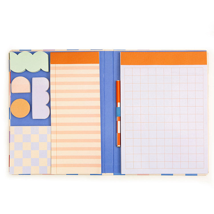 Kikkerland Design Notepad With Sticky Notes Set & Pen
