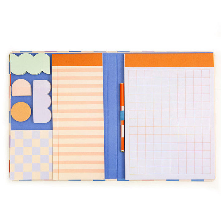 Kikkerland Design Notepad With Sticky Notes Set & Pen
