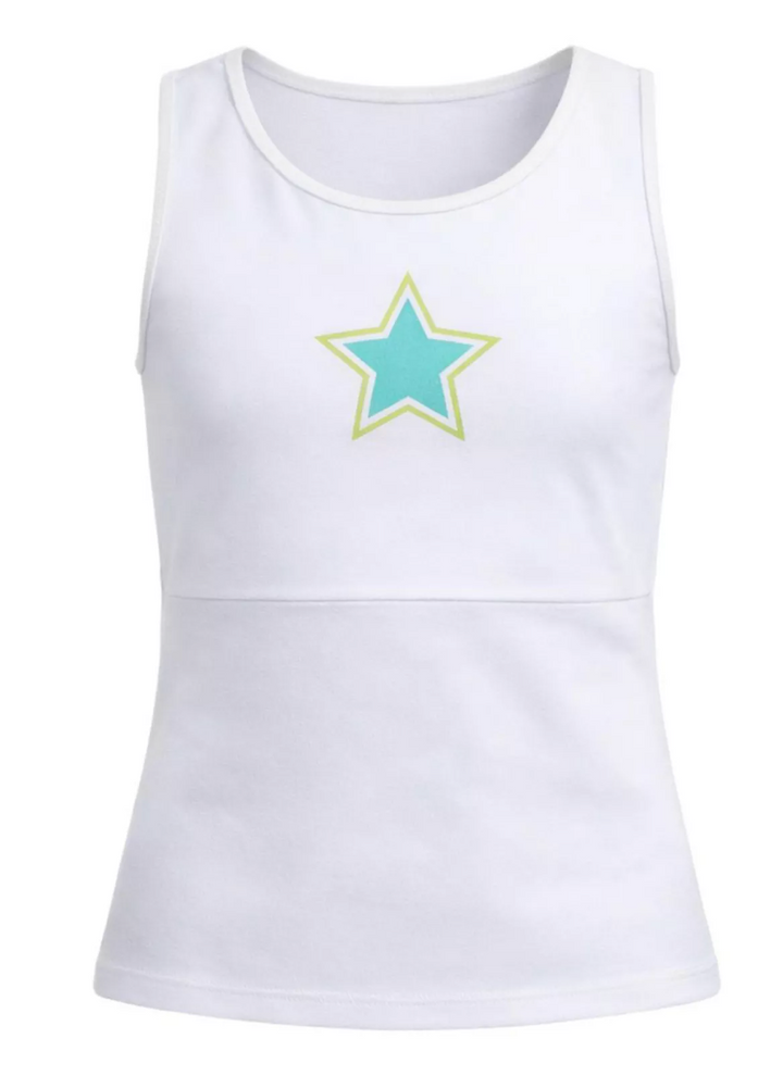 Lucky in Love Starlane Tank, White