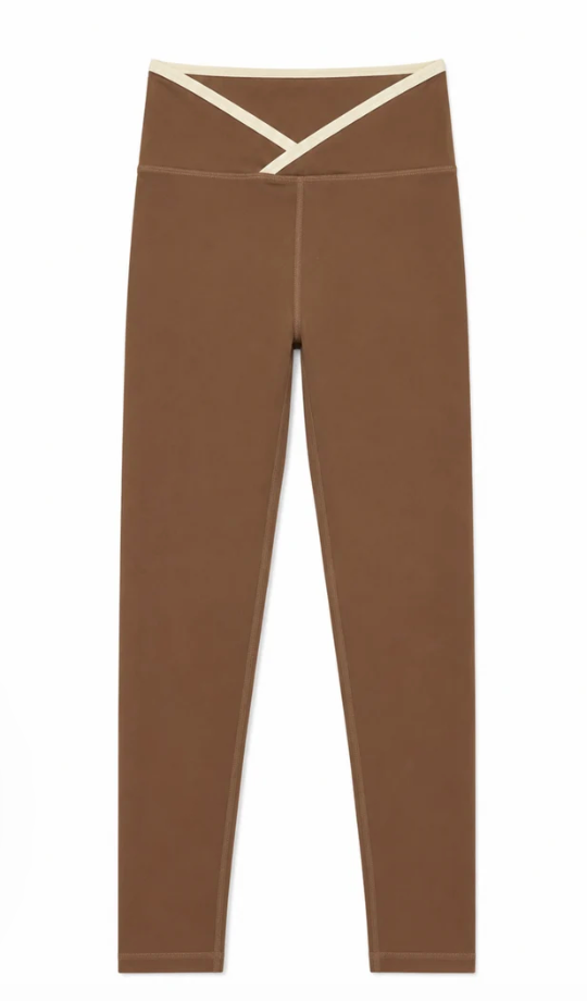 KatieJ Rue Leggings, Chocolate/Oatmilk