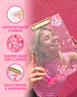Packed Party Sweet Tart Confetti Acrylic Clipboard