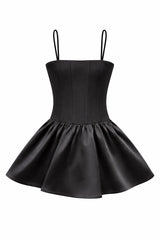 KatieJ Joanie Dress with Bubble Skirt, Black