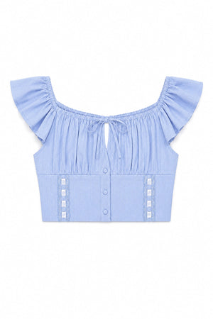 KatieJ Julie Top, Lavender Cotton