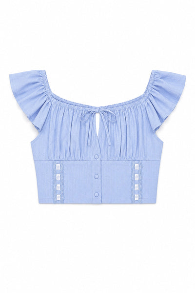 KatieJ Julie Top, Lavender Cotton