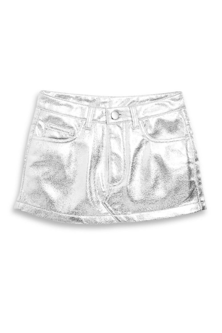 KatieJ Jasper Skirt, Metallic Silver