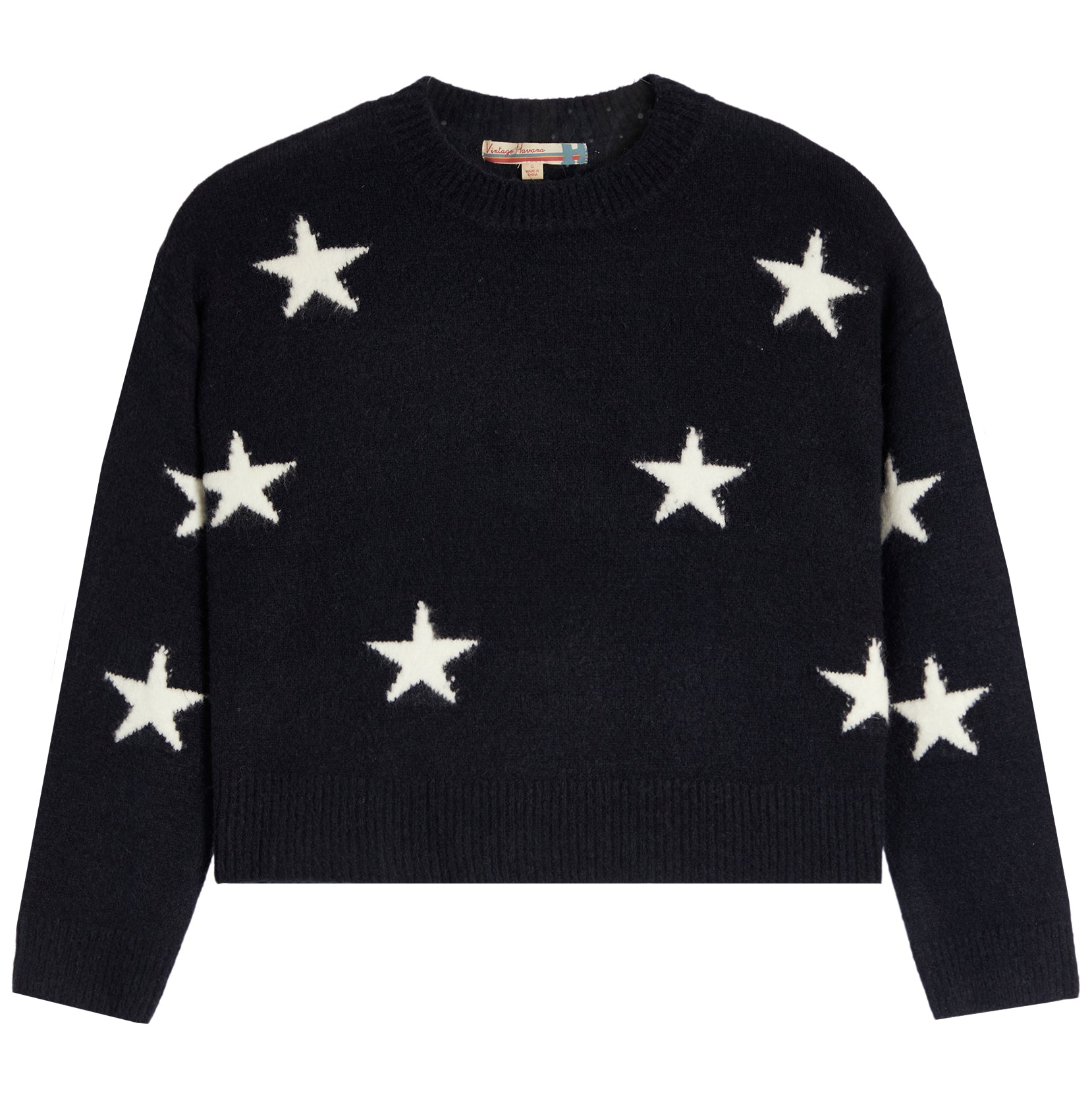 Vintage Havana Star Printed Knit Sweater