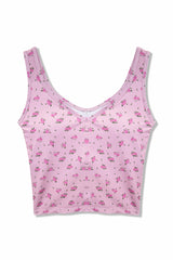 KatieJ Blush Rose Ditsy Kelsey Tank