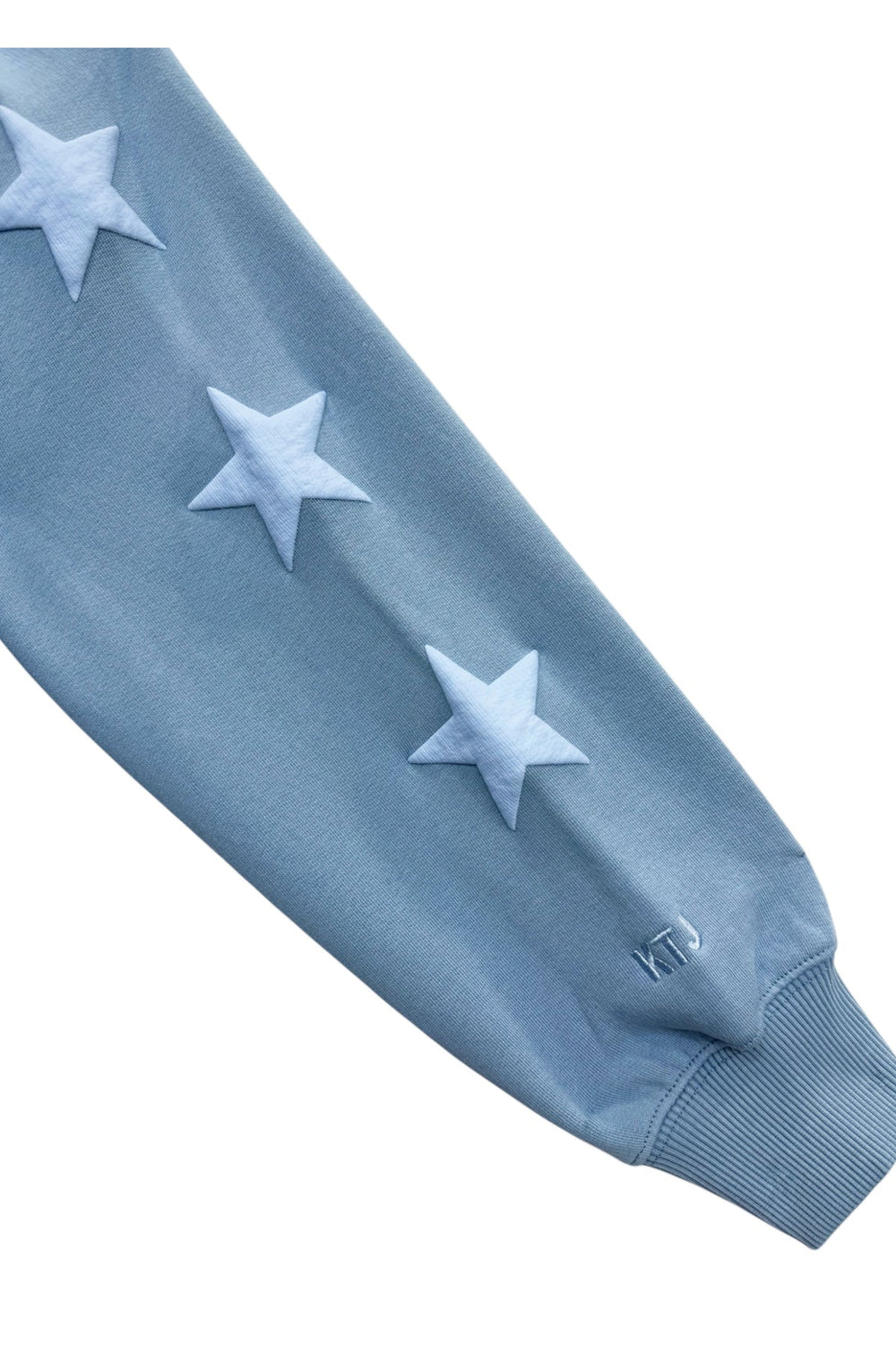 KatieJ Tween Leah Oversized Puffy "Be Present" Crew Sweatshirt, Glacier Blue
