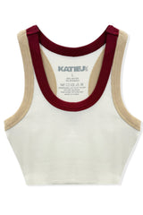 KatieJ Livi Tank Ecru Multi Colored