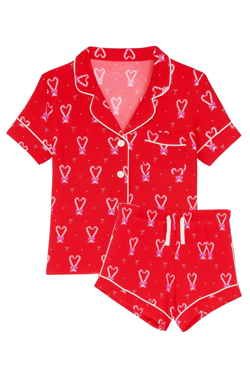 KatieJ Holiday Short Sleeve Loung Set