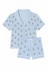 KatieJ Holiday Short Sleeve Loung Set
