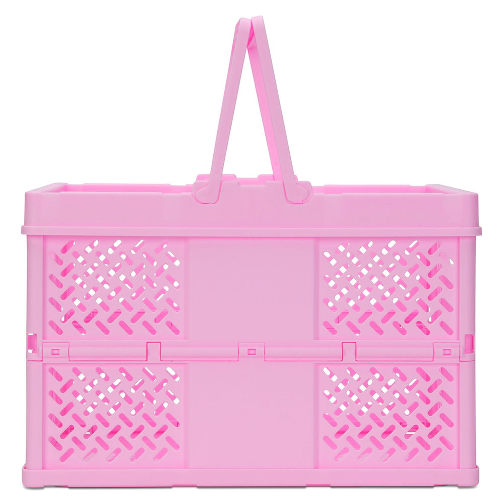 Iscream Large Pink Foldable Storage Crate